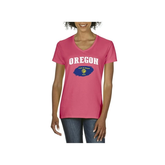 IWPF - Women's T-Shirt V-Neck Short Sleeve - Oregon