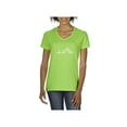 thumbnail image 1 of Women's T-Shirt V-Neck Short Sleeve - Paw Heartbeat, 1 of 5