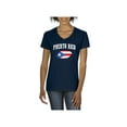 thumbnail image 1 of Women's T-Shirt V-Neck Short Sleeve - Puerto Rico Flag, 1 of 5