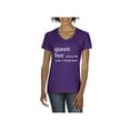 thumbnail image 1 of Women's T-Shirt V-Neck Short Sleeve - Queen Bee I Call, 1 of 5