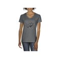 thumbnail image 1 of Women's T-Shirt V-Neck Short Sleeve - Sea Turtle Hawaii, 1 of 5