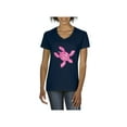 thumbnail image 1 of IWPF - Women's T-Shirt V-Neck Short Sleeve - Sea Turtle Hawaii, 1 of 5