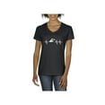 thumbnail image 1 of IWPF - Women's T-Shirt V-Neck Short Sleeve - Swimming Swimmer, 1 of 5