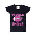 thumbnail image 1 of Women's T-Shirt V-Neck Short Sleeve - Tackle Breast Cancer, 1 of 5