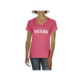 thumbnail image 1 of Women's T-Shirt V-Neck Short Sleeve - Texas, 1 of 5