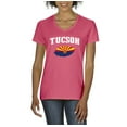 thumbnail image 1 of Women's T-Shirt V-Neck Short Sleeve - Tucson Arizona Flag, 1 of 5