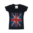 thumbnail image 1 of Women's T-Shirt V-Neck Short Sleeve - Union Jack British Flag, 1 of 5