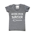 thumbnail image 1 of Women's T-Shirt V-Neck Short Sleeve - Wooden Spoon Survivor, 1 of 5
