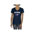 thumbnail image 1 of Women's T-Shirt V-Neck Short Sleeve - Wyoming Flag, 1 of 5