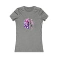 thumbnail image 1 of Women's T-Shirt with Purple Peony: Embrace Faith and Elegance, 1 of 2