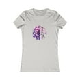 thumbnail image 1 of Women's T-Shirt with Purple Peony: Embrace Faith and Elegance, 1 of 2