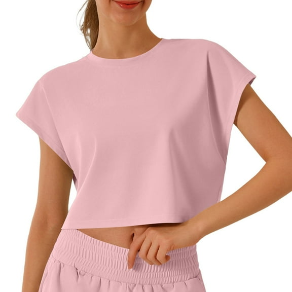 Women's T-Shirts Basic Tops Soft Short Sleeve Lightweight Summer Y2k Clothes