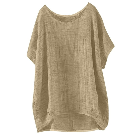 Women's T-Shirts Casual Pullover Loose Blouse Short Sleeve Top Comfortable Lightweight Fashion for Everyday Wear