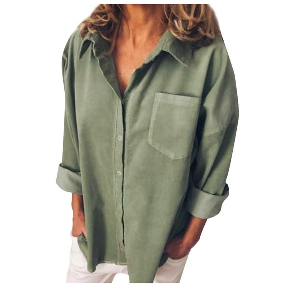 Women's T-Shirts Classic Wild Loose Solid Color Long-Sleeved Shirt for Females Stylish Apparel for Everyday Wear