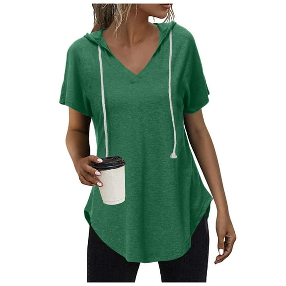 Women's T-Shirts Comfortable Hoodie Pullover Sweatshirt Long Sleeve Casual Tops for Everyday Wear