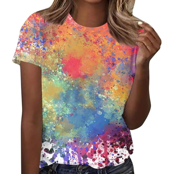 Women's T Shirts For Everyday Wear Short Sleeve Crew Neck Graphic Prints For Spring And Summer Pair With Jeans For Casual Style Workout Clothes Women Womens Tops Tee Shirts Tee Shirt Women Graphic