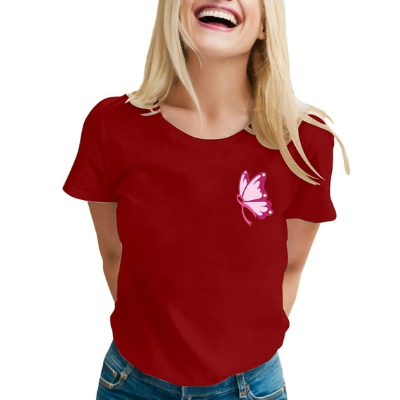 Women's T Shirts For Awareness International Cancer Month Printed Top For Women Stylish And Supportive Graphic Tee