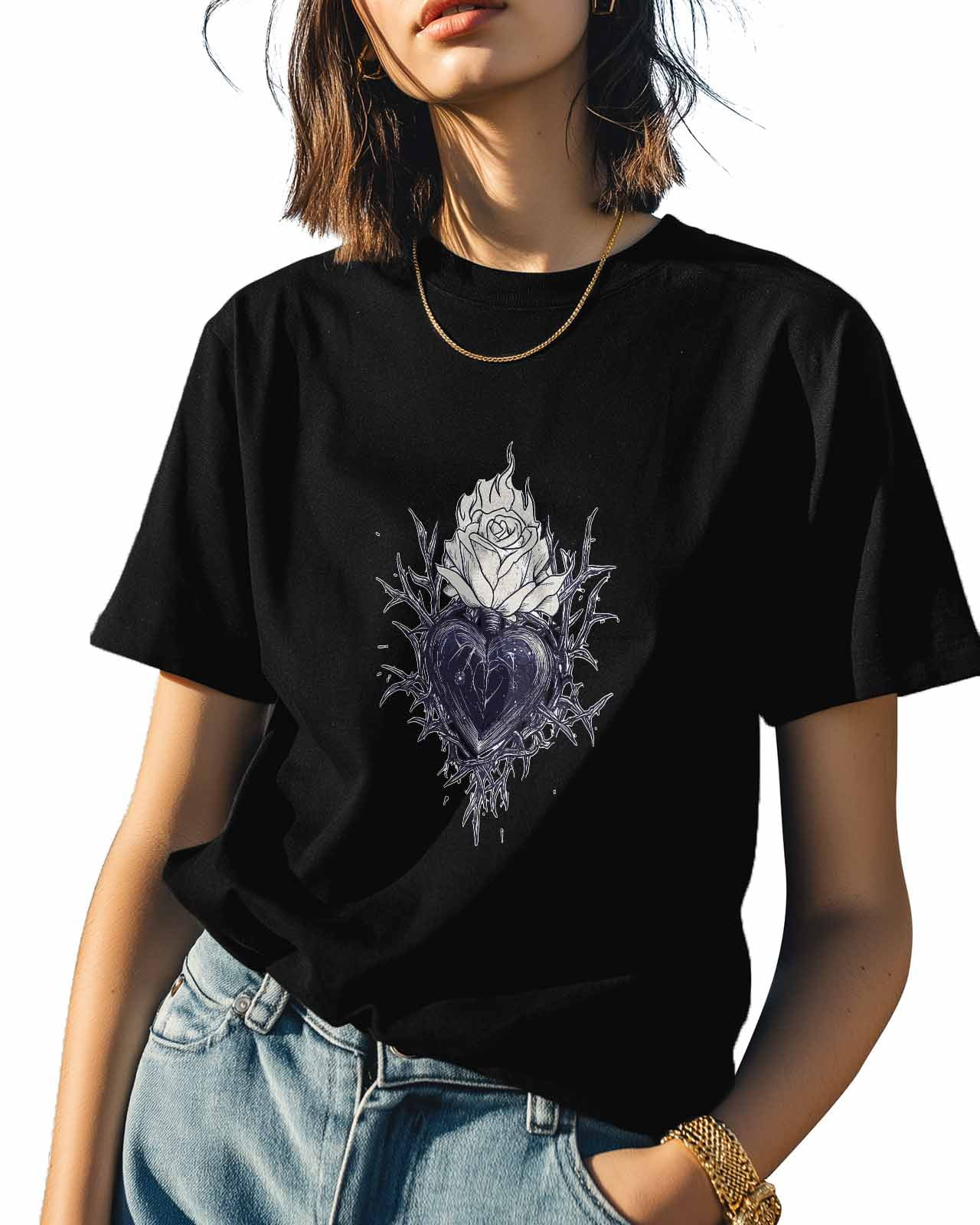 Women Harajuku Long Sleeve Shirt Y2K Skull Print Tops Long Women Harajuku Long Sleeve Shirt Y2K Skull Print Tops Long