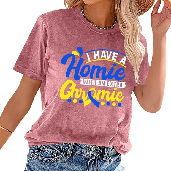 Women's T-Shirts Inspirational Awareness Shirt Special Education Printed Tee for Empowerment and Encouragement