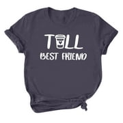 Women's T-Shirts Printing Short Sleeve Sweatshirt Pullover Blouse Tops Spring Tops For Women 2024