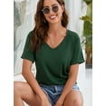 thumbnail image 1 of Women's T-Shirts Short Sleeve Tops Tees Summer Casual Female Shirts S-XXXL, 1 of 8
