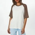 thumbnail image 1 of Women's T-Shirts Short Sleeves Crew Neck Basic Tees Spring Tops Casual Outfits for Women, 1 of 4