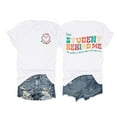 thumbnail image 1 of Women's T-Shirts Teacher Shirts For Women Dear Student Behind Me Funny Graphic Tee Casual Tops for Everyday Wear, 1 of 2