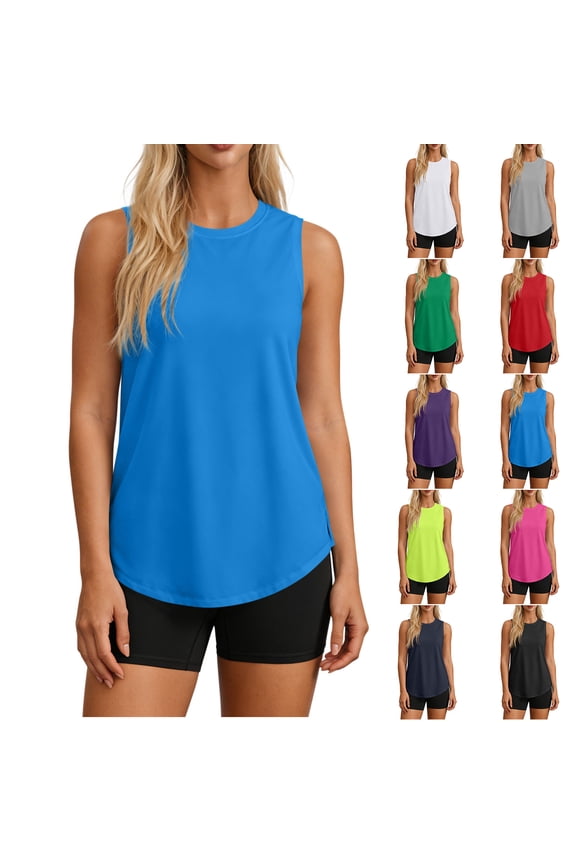 Women's T Shirts UPF 50+ Sun Protection Sleeveless Top In Breathable Fabric for Work Dressy Casual Beach Vacation