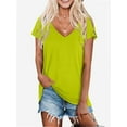 thumbnail image 1 of Women's T Shirts V-Neck Short Sleeve Athletic Shirts Tee Tops, 1 of 4