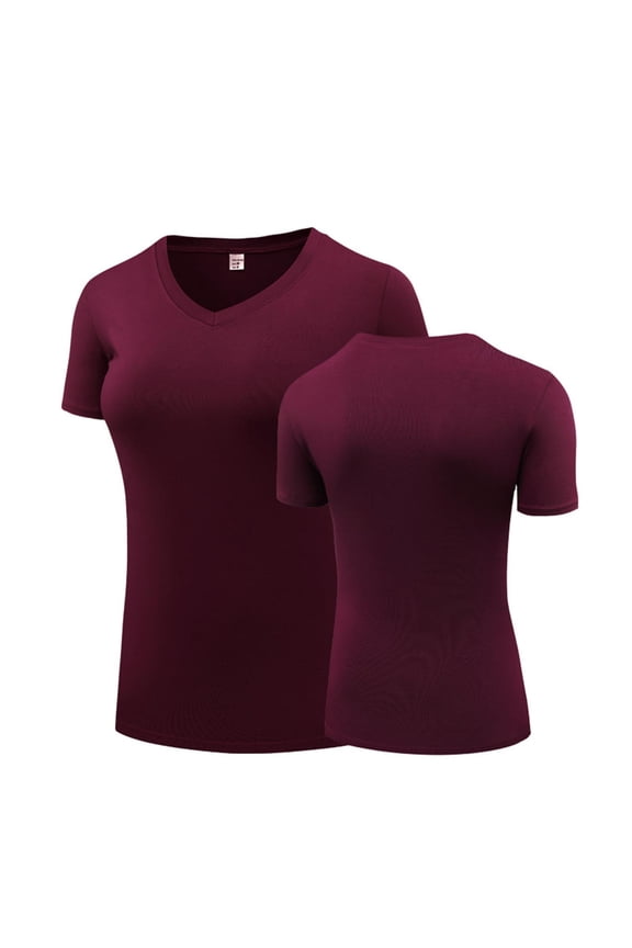 Women's T Shirts V-Neck Short Sleeve UPF 50+ Sun Protection Workout Quick Dry Shirts Tee Tops
