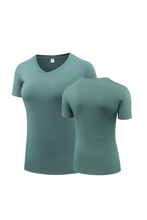 Women's T Shirts V-Neck Short Sleeve UPF 50+ Sun Protection Workout Quick Dry Shirts Tee Tops