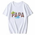 thumbnail image 1 of Women's T-shirt Papacito Serape Mexican Sombrero Cinco de Mayo Casual Summer Short Sleeve Top White Small, 1 of 4