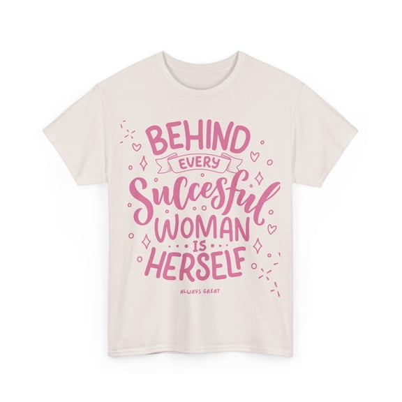 Women's T-shirt Pink Tee - Successful Woman