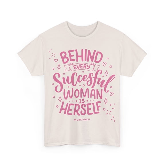 Women's T-shirt Pink Tee - Successful Woman