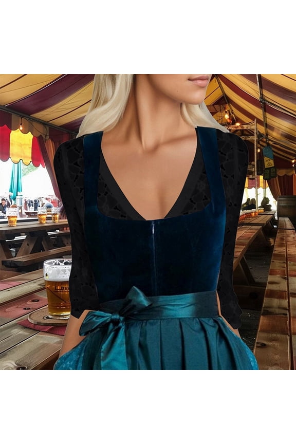 Women's T-shirt Women's Undershirt Blouse Lace Trim V Neck Layering Shirt Casual Top T Shirt For Festival Party Daily Costume,XL,Black