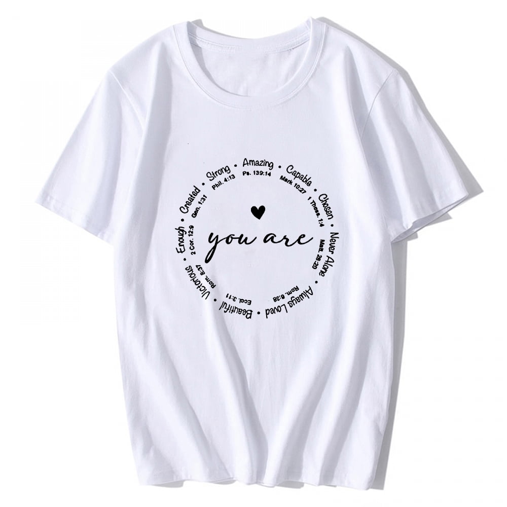 cute white graphic tees