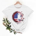 thumbnail image 1 of Women's T-shirts Independence Day Tops Short Sleeves Crew Neck T-shirt for Women with Printed Graphic Simple Pattern Summer Casual Daily Outfit Essentials Ship in 2 Days, 1 of 7