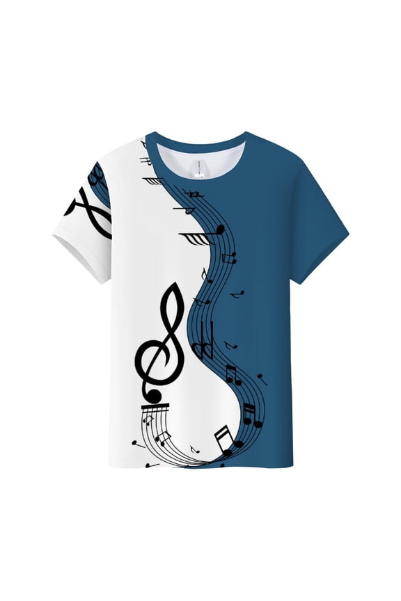 Women's T-shirts Shirts For Women Vintage Musical Note Print Tees T Shirt Gift Shirt Top T-shirts