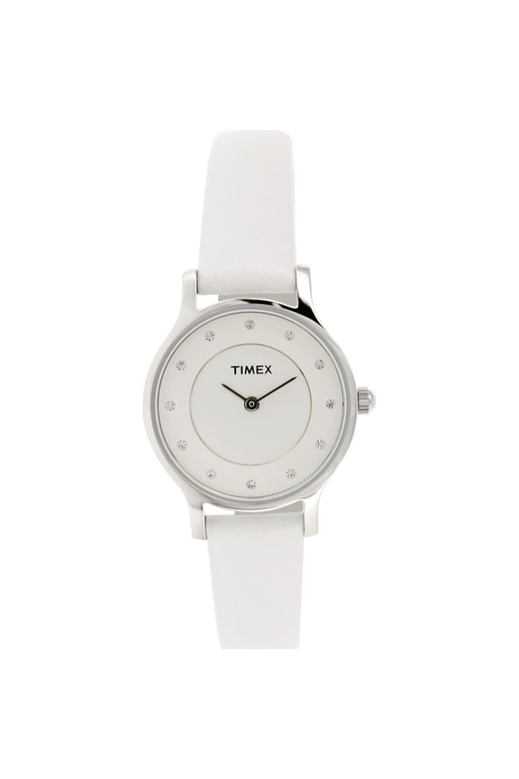 Women's T2P315 White Leather Analog Quartz Fashion Watch
