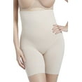 thumbnail image 1 of Women's TC Fine Intimates 4099 Shape Away Hi-Waist Thigh Slimmer with Back Magic (Cupid Nude XL), 1 of 4