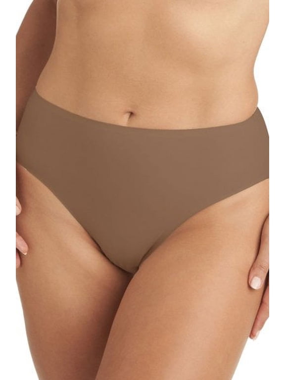 Women's TC Fine Intimates A4-114 Wonderful Edge Modern Hi-Cut Panty (Nude S)