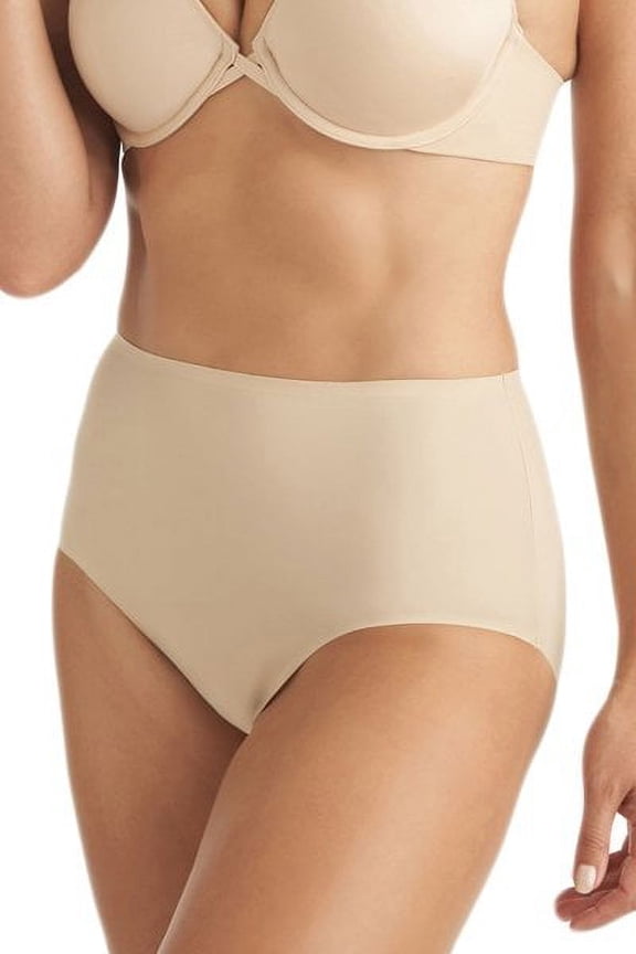 Women's TC Fine Intimates A4-115 Wonderful Edge Modern Brief Panty (Dark Sand M)