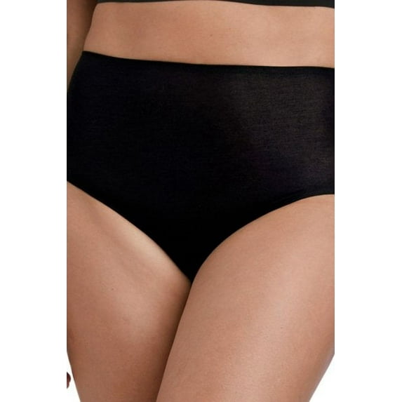 Women's TC Fine Intimates A4-145 Cotton Modal Brief Panty (Black S)
