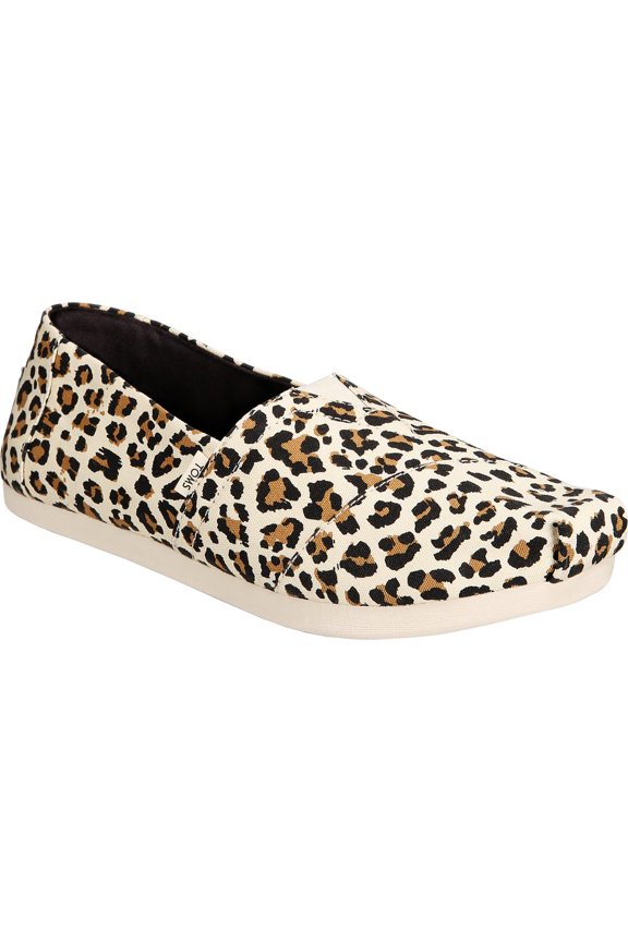 Tom's Alpargata Women's Classic Canvas Leopard Print Flat Espadrille