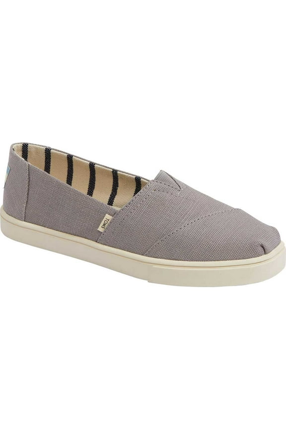 Women's TOMS Alpargata Cupsole Slip-On Sneaker Morning Dove Heritage Canvas Fabric 7 M