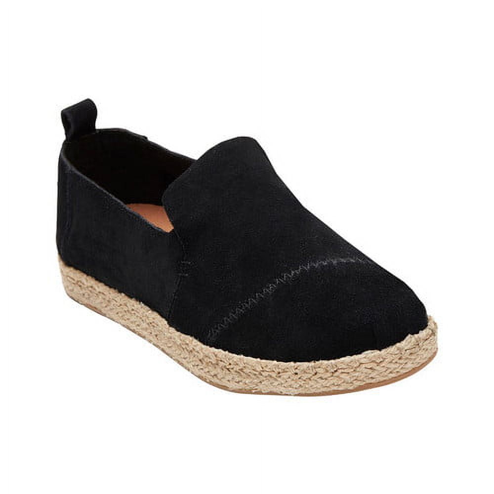 Black suede 2025 women's deconstructed alpargatas