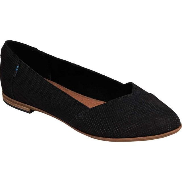 toms julie suede perforated flat