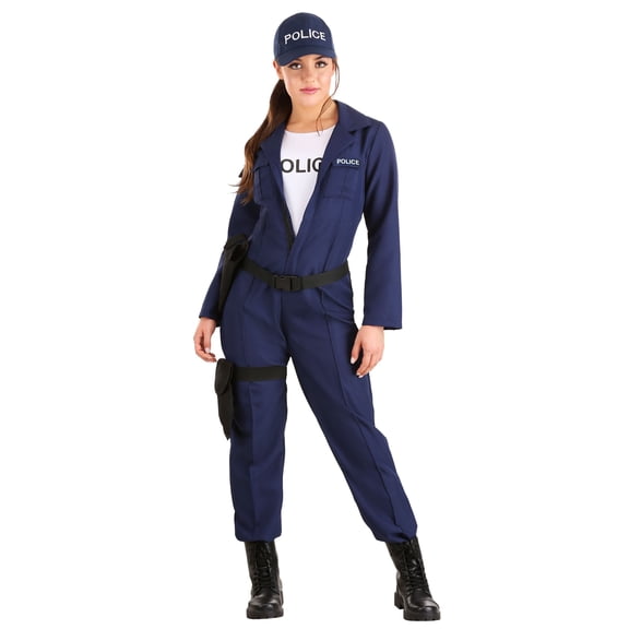 Women's Tactical Cop Jumpsuit Costume