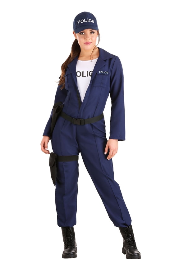 Women's Tactical Cop Jumpsuit Costume