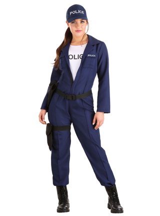 iEFiEL Womens Prisoner Role Play Costume Bodysuit Zipper Shorts